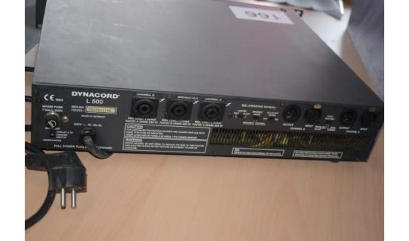 Power amplifier DYNACORD, L500, werking niet gekend